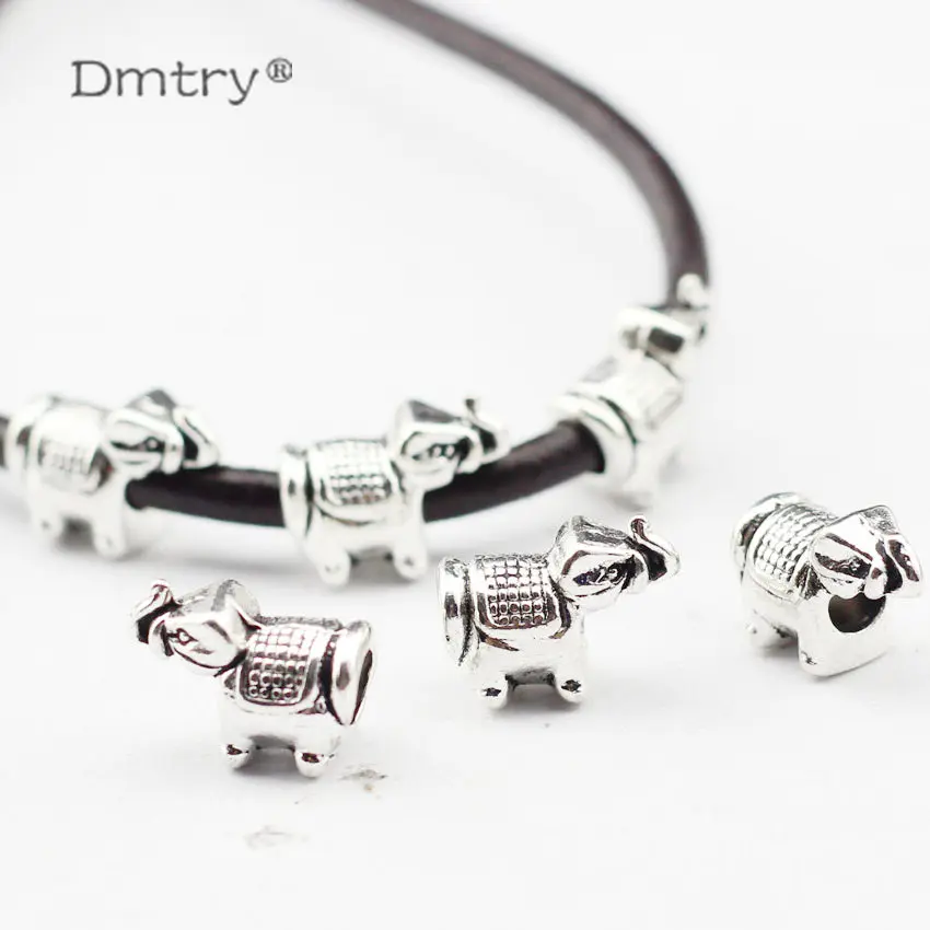 Dmtry 10 шт./лот оптовая продажа брендовые античные Посеребренные Круглые бусины из