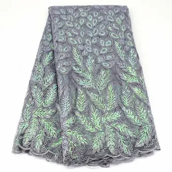 

New arrival Nigeria Sequins Lace African Tulle Net Lace Fabric High Quality French Lace Fabric For Wedding Party Material