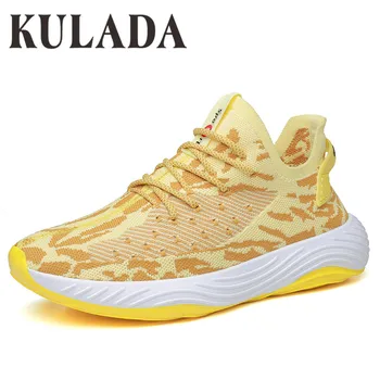 

KULADA New Men's Sport Shoes Male Brand Sneakers Men Running Shoes Breathable Antislip Flats Men Lightweight Sneakers