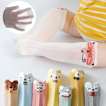

Spring Autumn Cotton Baby Socks Baby Girl long Socks Newborn Knee High boys mesh Breathable Socks Animal design WMF025