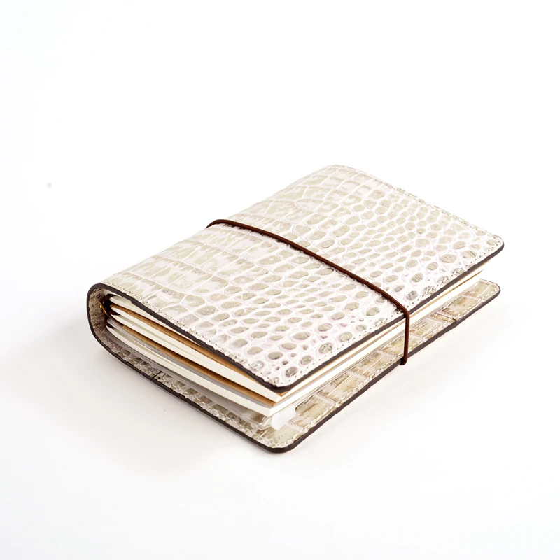 ERAL traveler's notebook crocodile pattern top layer leather. medium size and Small size. Private planner bullet journal sketchb ERAL traveler's notebook crocodile pattern top layer leather. medium size and Small size. Private planner bullet journal sketchb