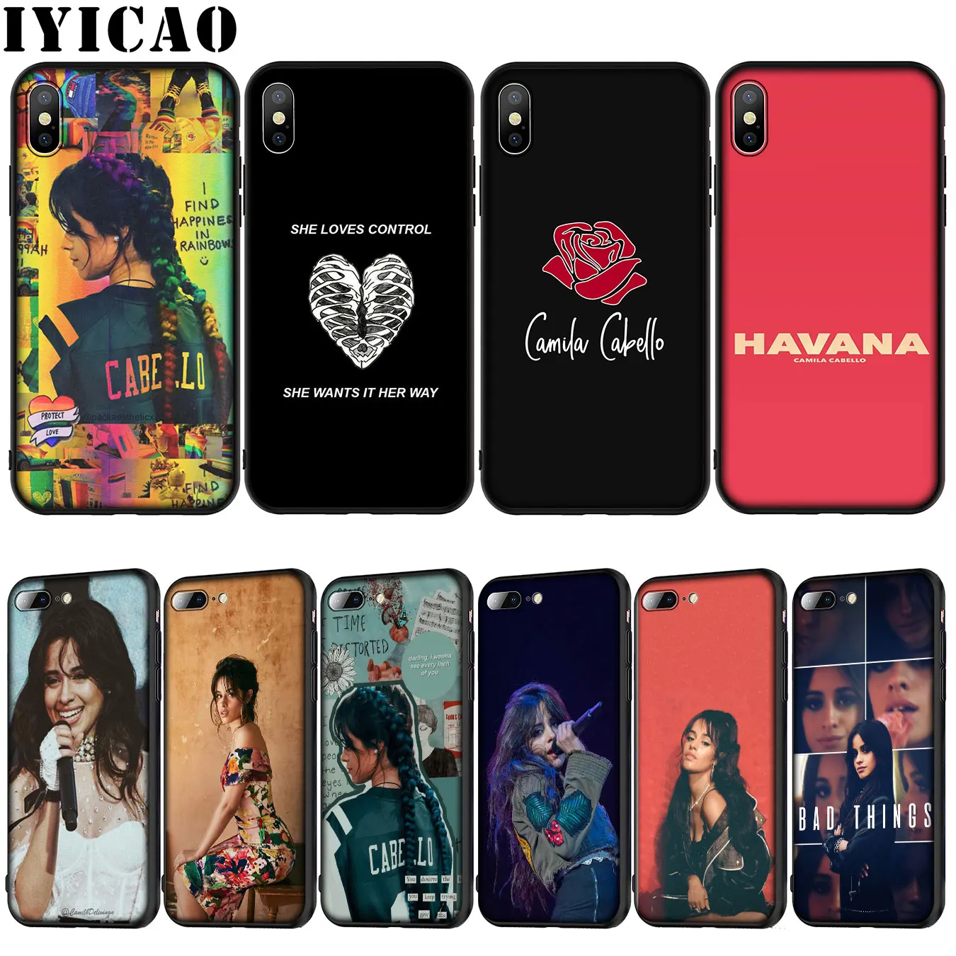 IYICAO pop Камила Кабельо Singer Мягкий силиконовый чехол для iPhone XR X XS 11 Pro Max 10 6S 7 8 Plus 5 5S SE