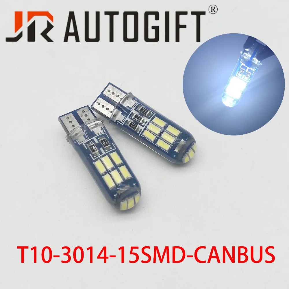100 шт. 168 194 светодиодный Canbus W5W высокой мощности T10 3014 15smd номерного знака светильник светодиодный лампа для чтения Автомобильные стояночные огни лампы 12V белого цвета