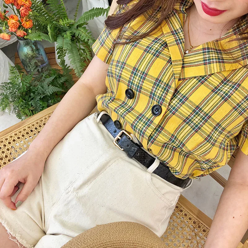 Ремень BLA тонкий женский винтажный пояс со змеиным принтом в полоску небольшой