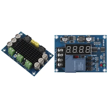 

1 Pcs Monaural 100W Digital Amplifier Board & 1 Pcs Xh-M600 Charger Control Module Board Controller