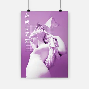 

Vaporwave Sculpture Aesthetics Poster Canvas Painting Wall Art Decor Living Room Bedroom Study Home Decoration Prints