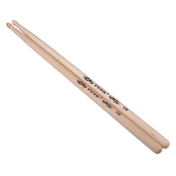 

Newly 2Pcs Hickory American Classic 5A/5B/7A Drum Sticks Wood Tips Instrument Supplies