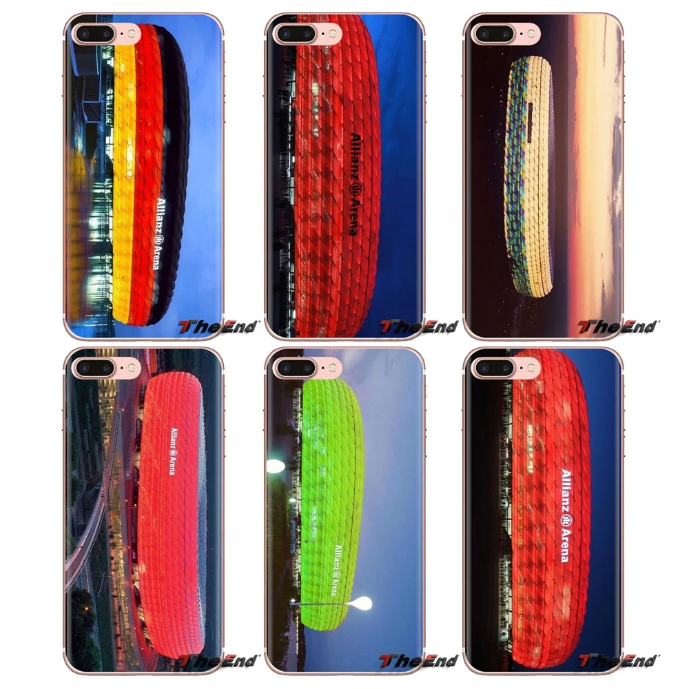 

Allianz Arena Football Stadium For Huawei Mate Honor 4C 5C 5X 6X 7 7A 7C 8 9 10 8C 8X 20 Lite Pro Transparent Soft Cases Covers
