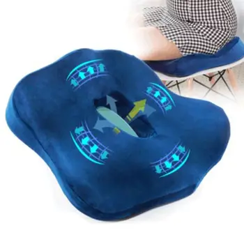 

Non Slip Orthopedic Memory Foam Seat Cushion for Car Office Chair Back Support Sciatica Coccyx Tailbone Pain Relief