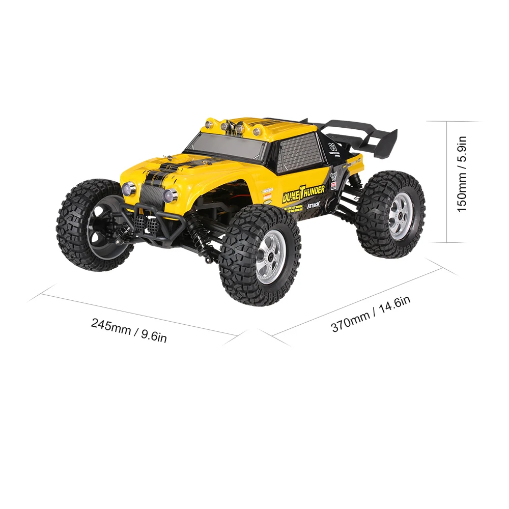 HBX 12891 1/12 2 4G 4WD водонепроницаемый Дезерт грузовик внедорожный RTR RC с светодиодный