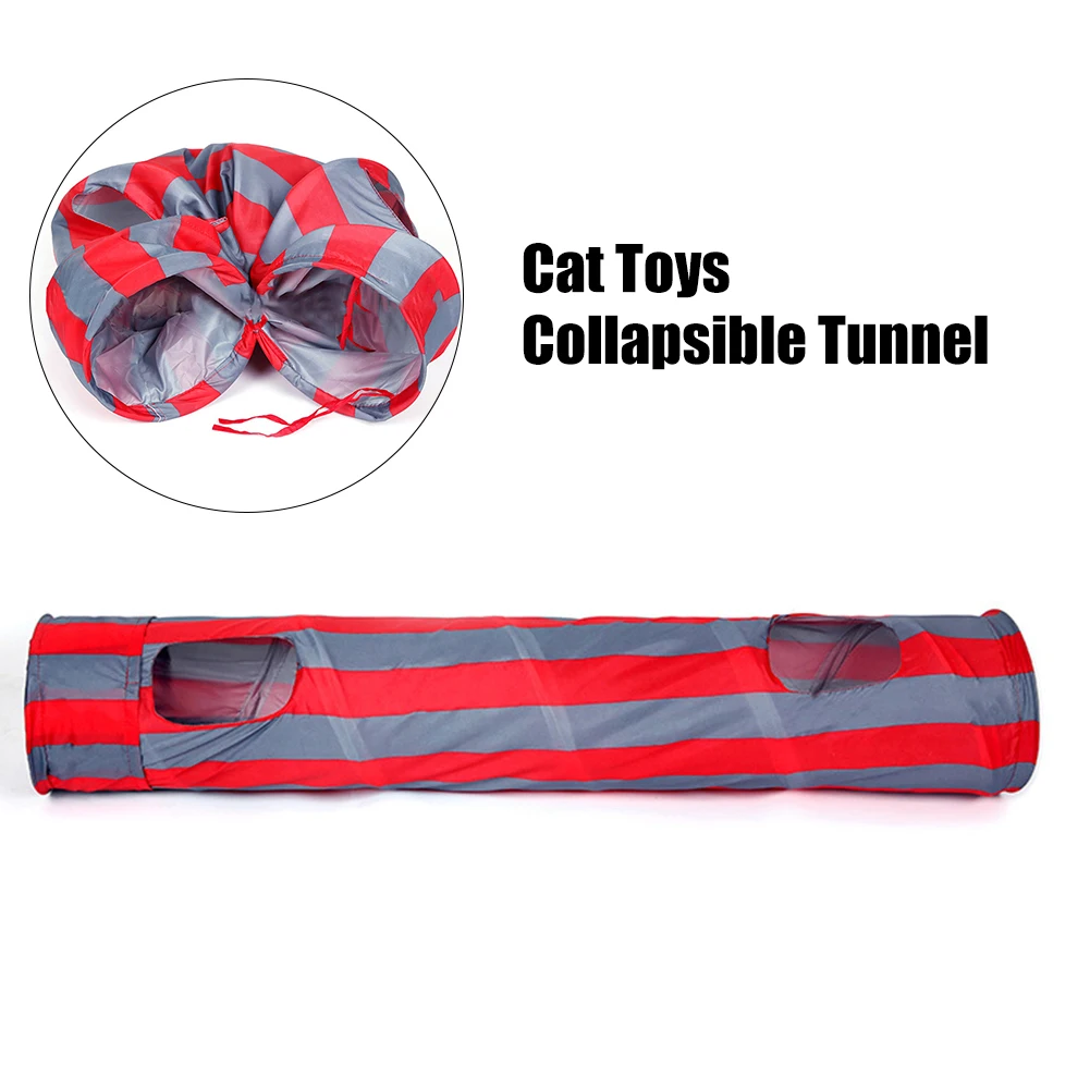 14 видов стилей складной туннель для кошек 2/3/4/5 отверстий играть пробки шарики складной нож игрушки для котят щенок кролик игровой туннель трубки