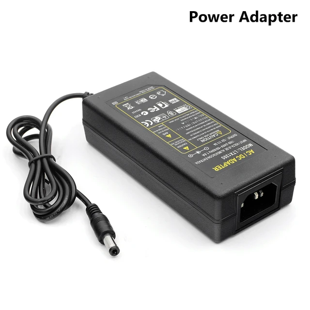 AC Converter Adapter DC 12V 5A LED Power Charger for 5050 3528 SMD LED Lights or LCD Monitor CCTV _ - Mobile