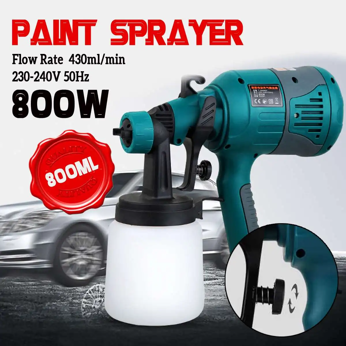 

Doersupp Electric Sprayer Machine Paint Home Car Painting Tool Electric Paint Sprayer Car Painting Furnitures DIY Painting Kit