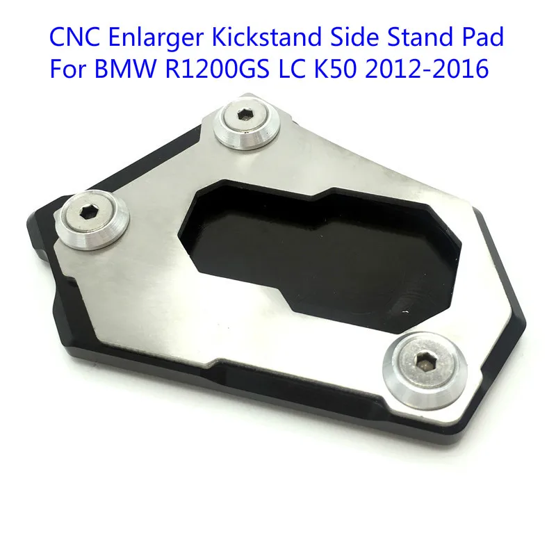 BAFIRE CNC Motorcycle Kickstand Foot Side Stand Extension Pad Support Plate For BMW R1200GS Adventure LC K50 K51 2013 2014 2015 |