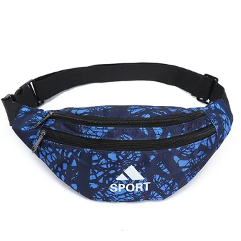

QQD Semicircle Camouflage Waist Bag Multifunctional Coin Purse Outdoor Sports Running Fanny Pack Causal Travel Belt Bag Fashion