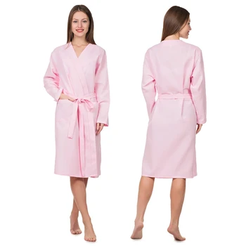 

Women's zapashny dressing gown, size 48, color Rose, 160 g / m, Chl. 100% 3936374