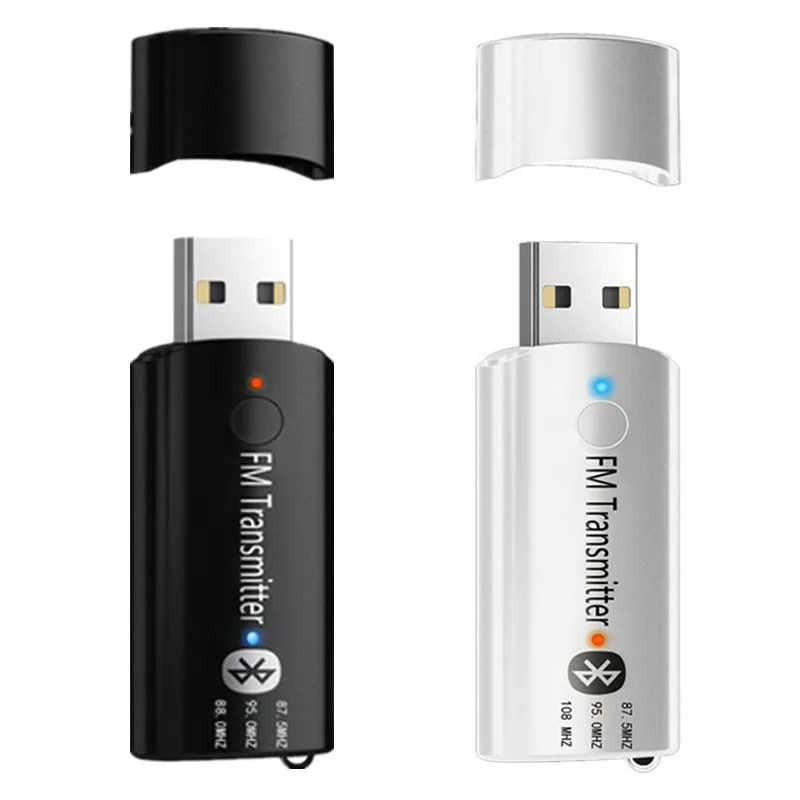 

Bluetooth 5.0 FM Transmitter Handsfree Car Kit Stereo Audio Receiver Wireless 3.5mm AUX Music Adapter Mp3 Player USB Modulator