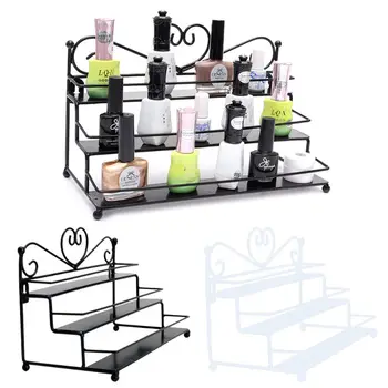 

Nail Polish Organizer Table Top 3 Tier Display Rack Storage Design Holder Metal