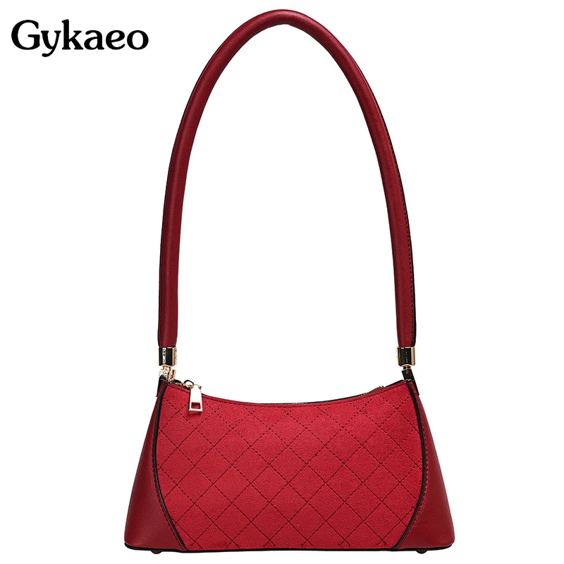 Gykaeo, роскошные сумки, женские сумки, дизайнерская модная маленькая сумка-тоут, женская уличная сумка для покупок, клетчатые сумки на плечо для женщин, сумка