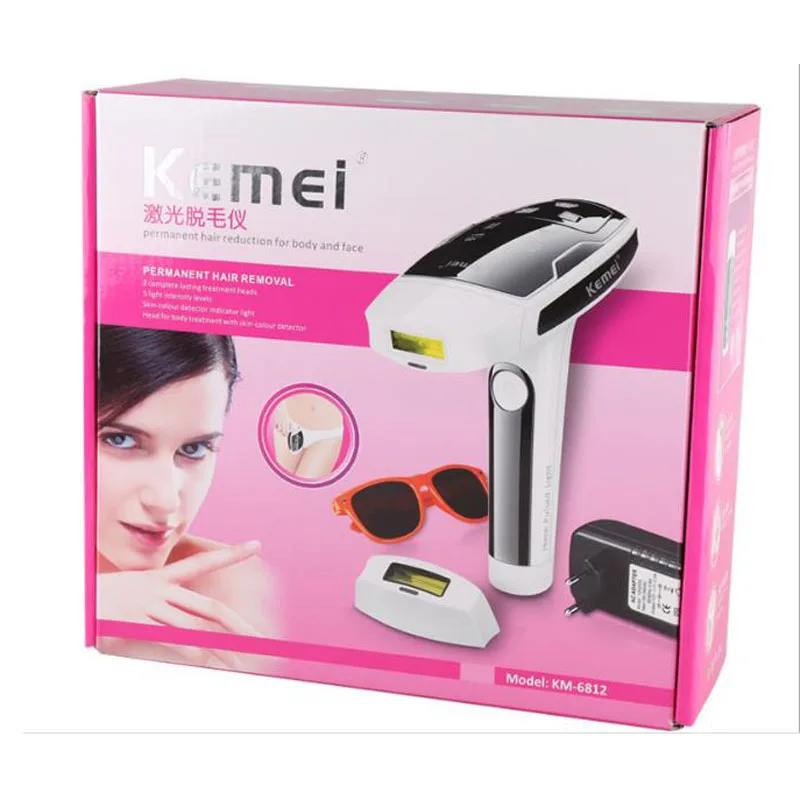Kemei Эпилятор kemei лазерная эпиляция устройство KM-6812 Фотон эпиляция устройство безболезненное удаление волос устройство электробритва