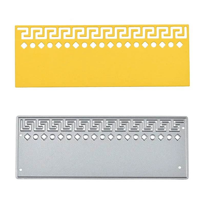 

YaMinSanNiO Maze Edge Metal Cutting Dies Christmas Stencils for DIY Scrapbooking Embossing Paper Cards Die Photo Album Making
