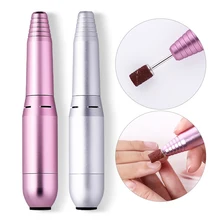 1 шт., электрическая дрель для ногтей, шлифовальный полировщик, портативная ручка для ногтей, ручка в форме ручки, инструменты для дизайна ногтей, профессиональная машинка для ногтей