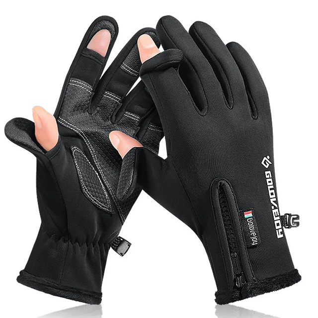 Touchscreen Black Gloves Outdoor Waterproof Winter Glove Ski