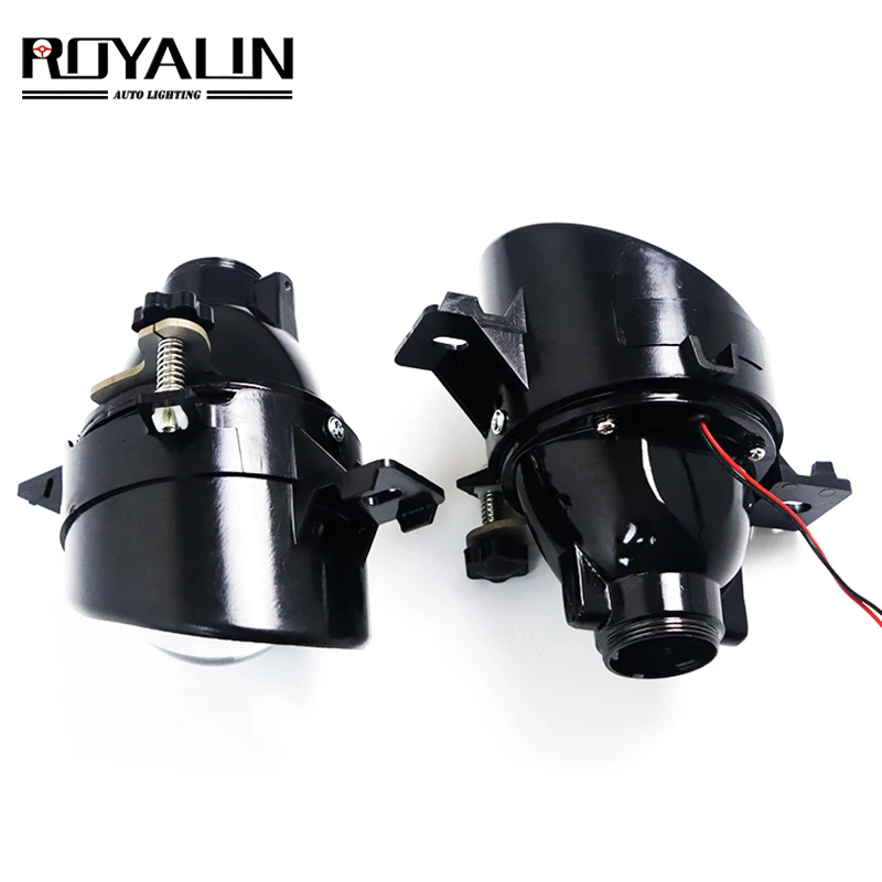 ROYALIN для Nissan регулируемые H11 Противотуманные фары линзы Bixenon D2S Лампа проектор HID