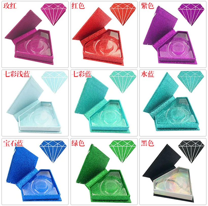 3D ресницы в форме алмазов упаковочная коробка для ресниц 3dнорковые меховые