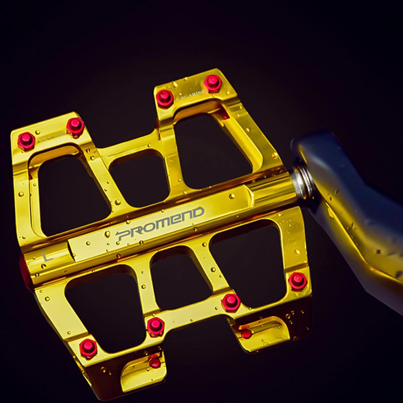 3-Sealed Bearings Bicycle Pedals Lightweight Polishing Aluminium Alloy