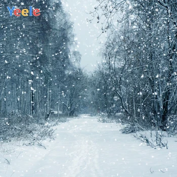 

Yeele Christmas Backdrop Winter Forest Snow Newborn Baby Portrait Photography Background For Photo Studio Photocall Photophone