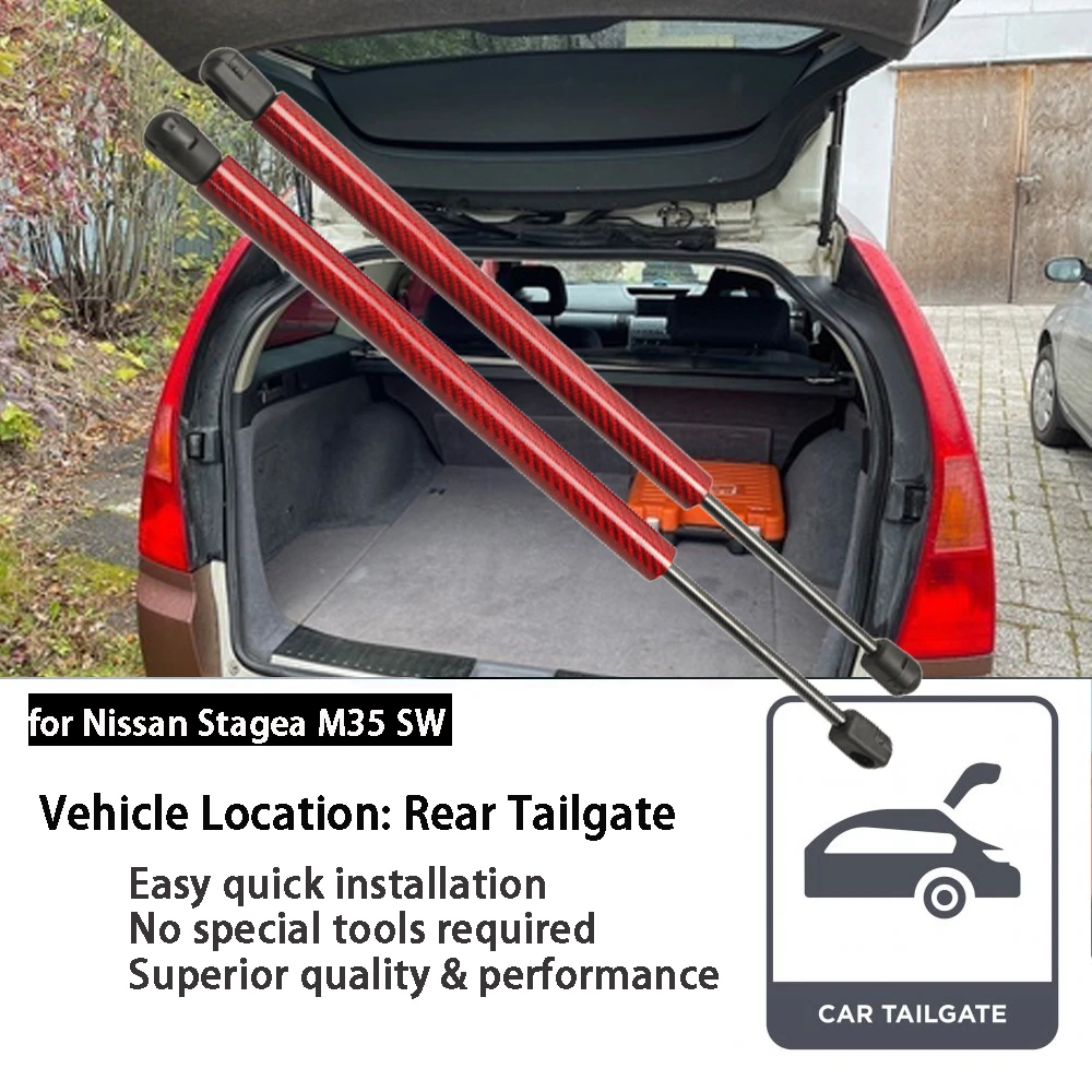 for Nissan Stagea M35 SW 2001-2007 Rear Trunk Tailgate Boot carbon fibe ...