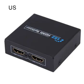 

HDCP HDMI Splitter Full HD 1080p Video HDMI Switch Switcher 1X2 Split 1 in 2 Out Amplifier Dual Display For HDTV DVD PS3 Xbox