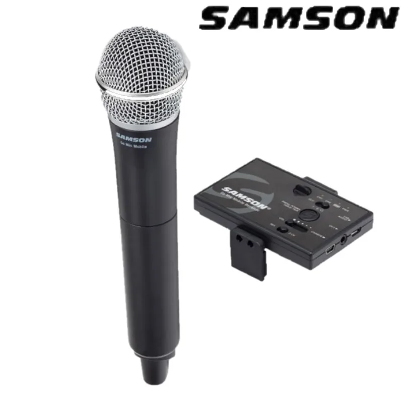 SAMSON Go-micrófono inalámbrico para móvil, sistema de mano para teléfono  móvil, cámara SLR, cámara de vídeo - AliExpress Productos electrónicos