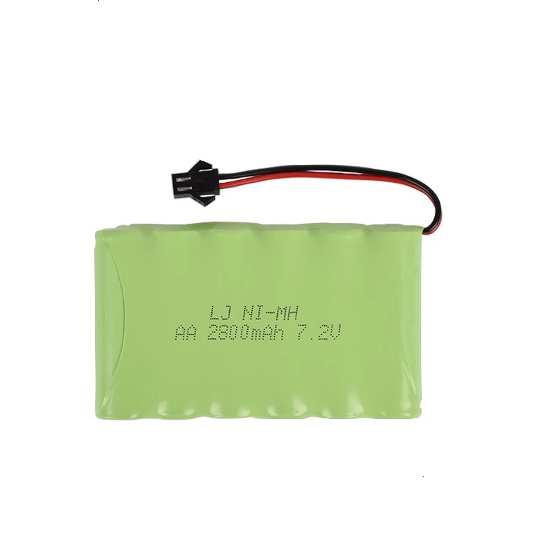 (SM Plug) Ni-MH 7.2v 2800mah Battery + 7.2v Charger For Rc toy Car Tank Train Robot Boat Gun 5*AA 7.2v Rechargeable Battery Pack (SM Plug) Ni-MH 7.2v 2800mah Battery + 7.2v Charger For Rc toy Car Tank Train Robot Boat Gun 5*AA 7.2v Rechargeable Battery Pack