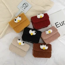 Raged Sheep зимняя плюшевая сумка новая мультяшная Детская сумка через плечо детская сумочка для монет аксессуары для девочек сумки