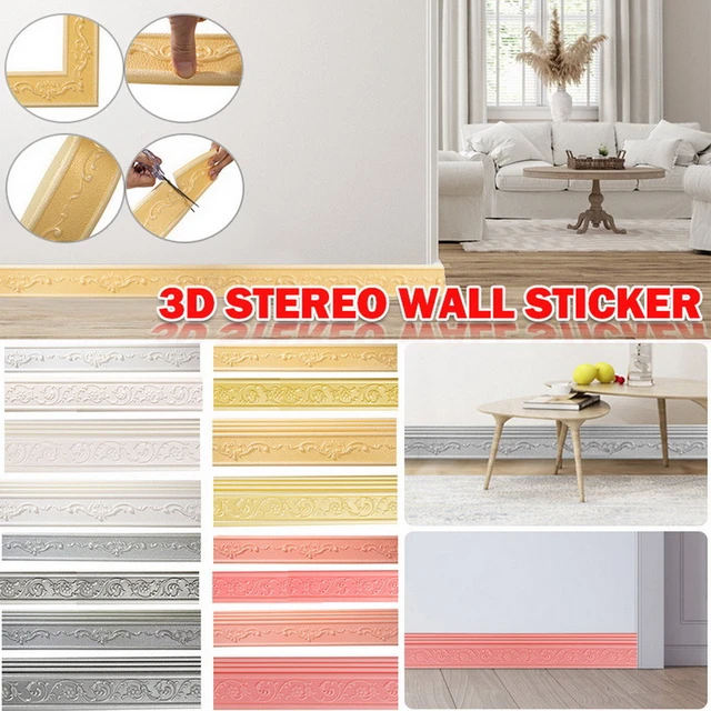 Self-adhesive Wall Decoration Strips  Anti-collision Wall Edge Sticker -  Wall Stickers - Aliexpress