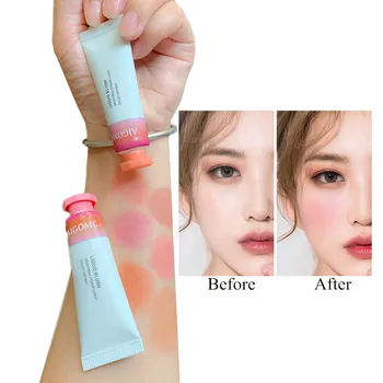 

Liquid Blush Cosmetic Blush Cream Gel Red 6 Colors Long Lasting Natural Cheeks Blush Contour Makeup