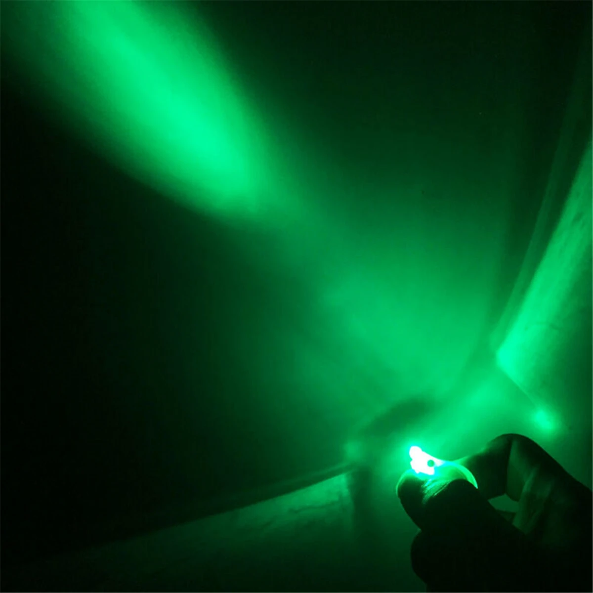 5pcs Mini LED Keychain Torch Flashlight Finger Light Blue/Green/Red/Purple Lamp