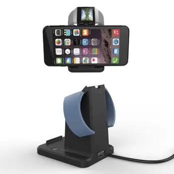 

2-in-1 2-in-1 Charger Charging Dock Mobile Phone Watch Wireless Charging Bracket Holder Stand for Fitbit Ionic Smart Watch