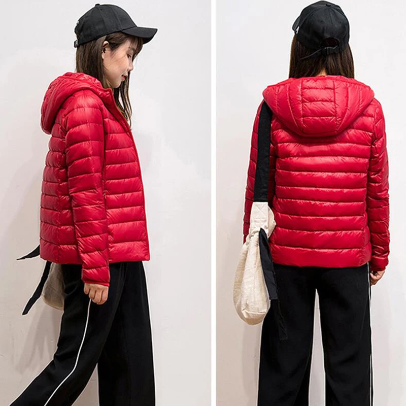 2022 New Spring Down jacket Women 90% White Duck Down Coat Ultra Light Warm Coat Female Portable Down Jacket Autumn Winter