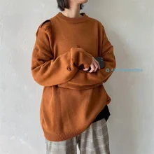 ^#Cheap Autumn Hole Sweater Men's Fashion Solid Color Casual O-neck Sweater Pullover Man Streetwear Wild Loose Long-sleeved Sweater Male ^#Cheap Autumn Hole Sweater Men's Fashion Solid Color Casual O-neck Sweater Pullover Man Streetwear Wild Loose Long-sleeved Sweater Male