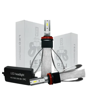 

Automotive LED Headlamp Radiator T8 Copper 2PCS 80W 9600LM 6000K Universal Type Korea CSP Various Models IP68 with CSP Beads 3A