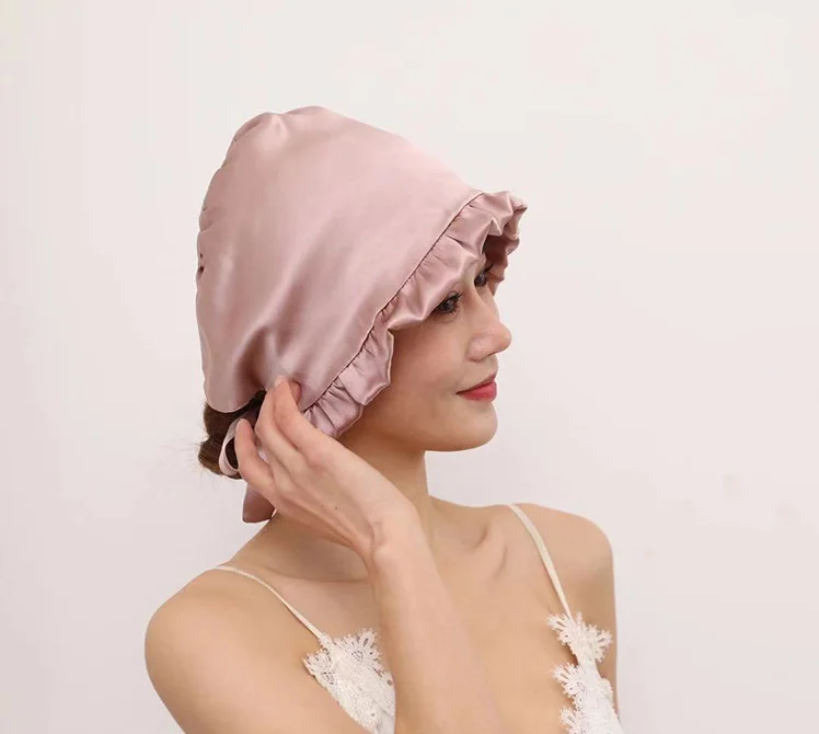 Bonnet à filet réglable pour sécher les cheveux bouclés - AliExpress