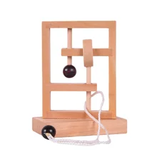 3D деревянная веревочная петля игрушки головоломки IQ Разум строка логическая игра головоломка игры просвещение подарок учебный, обучающий пазл игрушки для детей