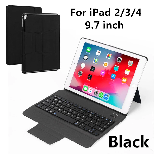 HZC-234-black Чехол для iPad 9,7 Air 3 10,5 Pro 11 mini 5 7,9 дюймов чехол с клавиатурой ультра тонкий чехол с функцией автоматического сна для iPad 9,7 чехол - Цвет: HZC-234-black