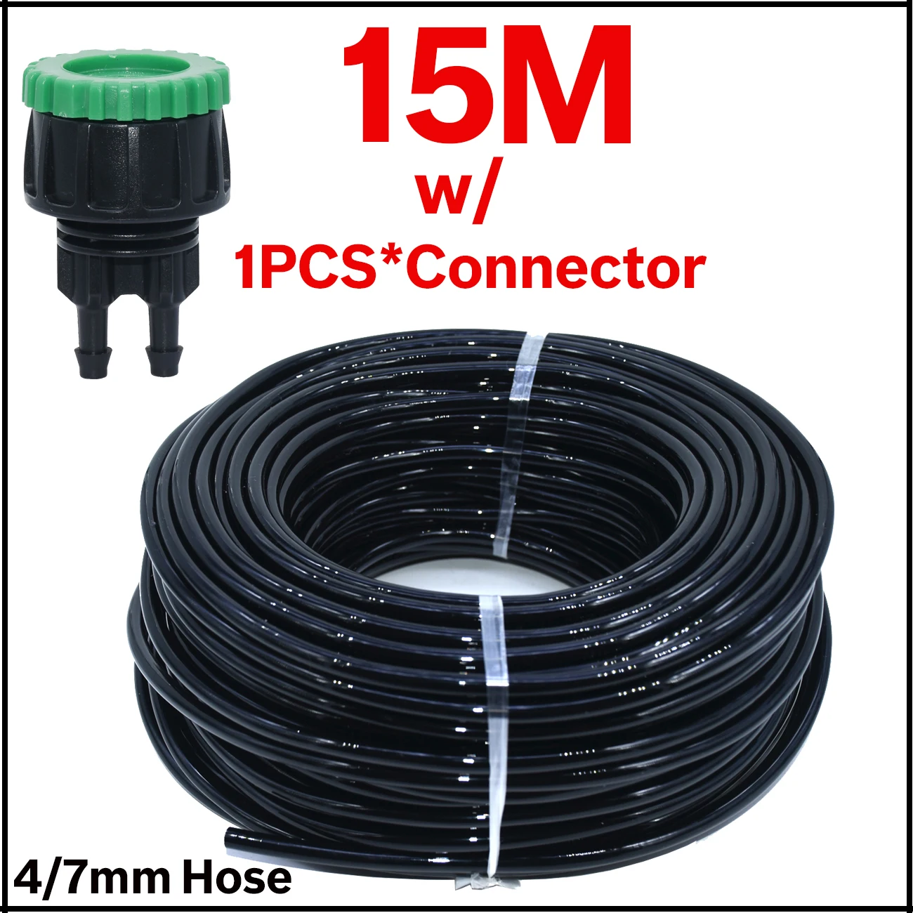 KESLA 5m-50m Garden Watering Hose 4/7mm PVC Pipe Micro Drip Irrigation Tubing Sprinkler w/ Tap Connector for Balcony Greenhouse
