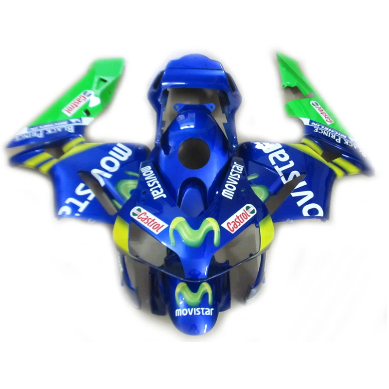 

Blue Green Fairings Kit Fit for Honda CBR600RR 03 04 CBR 600rr 2003 2004 Customized paint fairing body parts Injection mold GZ32