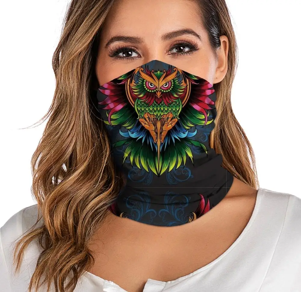 For Women Men Bandana Neck Gaiter Tube Headwear  Face Scarf Dustproof Motorcycle Facemask Windproof Scarf 2