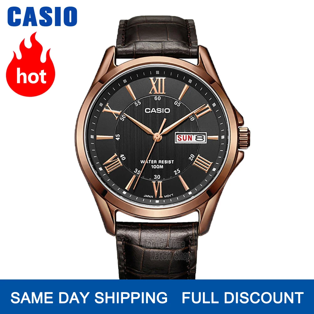 Мужские часы Casio лучший бренд класса люкс кварцевые 100м Водонепроницаемые